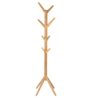 Multipurpose personal organizer long-lasting durability wood coat rack hanger