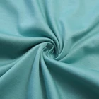 pure silk and polyester printed cotton blend jersey knit fabric