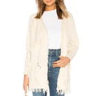 Latest Fashion Lady Streetwear Thin Summer Clothing Jumper Long Sleeve Soft Basic Custom Knitted Cardigan Women Sweater