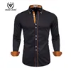 Plus Size Long Sleeve Tuxedo 100% Cotton Social Casual Dress Mens Shirt Camisas