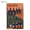 9pcs Portable Steel Mini Screwdriver tool with Rubber Handle