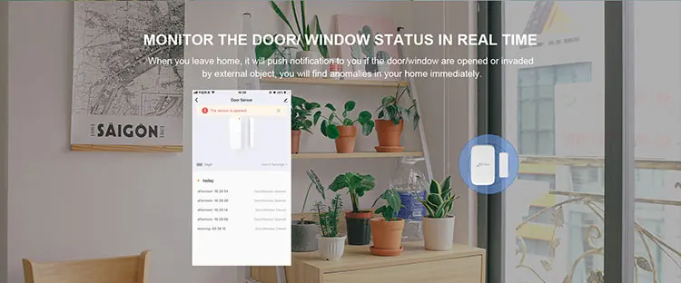 2019 best selling ZigBee Door Window Sensor smart home security alarm - ANKUX.COM