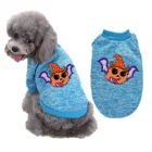 Pet Dog Pumpkin Sweater Autumn Winter Halloween Teddy Cotton Costume Fashion Stretch Clothes//
