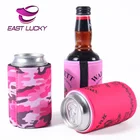 Factory direct custom fashion full color printing neoprene stubby beer can cooler holder
