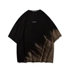 High Quality Tie Dye Crewneck Oversized Short Sleeve Men T Shirt