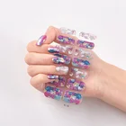 Nail Art Supplier Top Quality Golden Metal Foil Nail Art Paper Decals 3d Nail Stickers