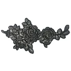 hot sale Iron on High Quality Custom flower embroidery Patches for Clothes Bags Coats Hats Shoes t-shirt