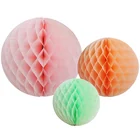 Colorful Party Decorations Set Tissue Paper Honeycomb Balls Paper decoration kit wholesale