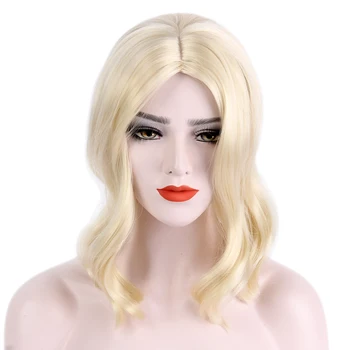 Fashion Medium Long Two Tone Ombre Highlight Brown And Blonde