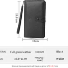 Fashion RFID Blocking Genuine Leather Large Clutch Bag Long Wallet Women Ladies Purse
