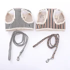 Pet chest back traction rope dogs out chest strap breathable mesh pet cat dog harness