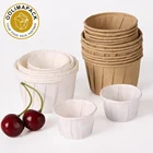 Biodegradable customized size tasting glasses paper sauce ketchup jam dip cup