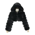 Fur Coat Furfur QIUCHEN- QC20032 New Arrival Hot Sale Real Natural Fox Fur Hoodie Coat