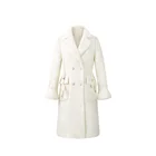 New Fashion High Quality Long Women Coat The Waist and Bell Sleeve Women Trench Coat