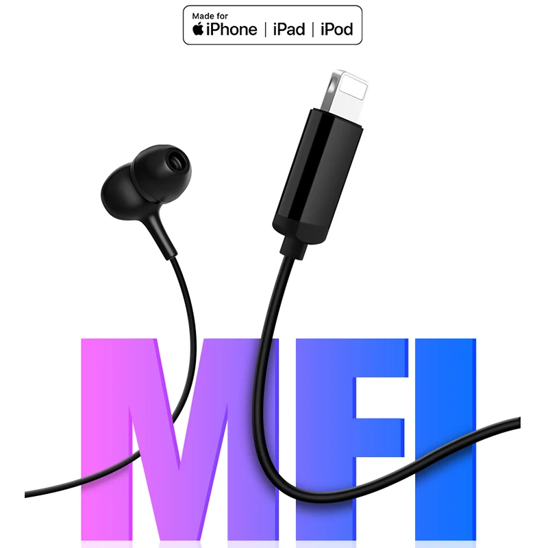 MFI certificated earphones for inphone8 from China manufacture - ANKUX.COM