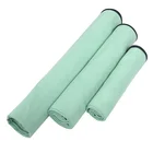 quick-dry custom logo sport travel microfiber suede gym towel with mesh bag