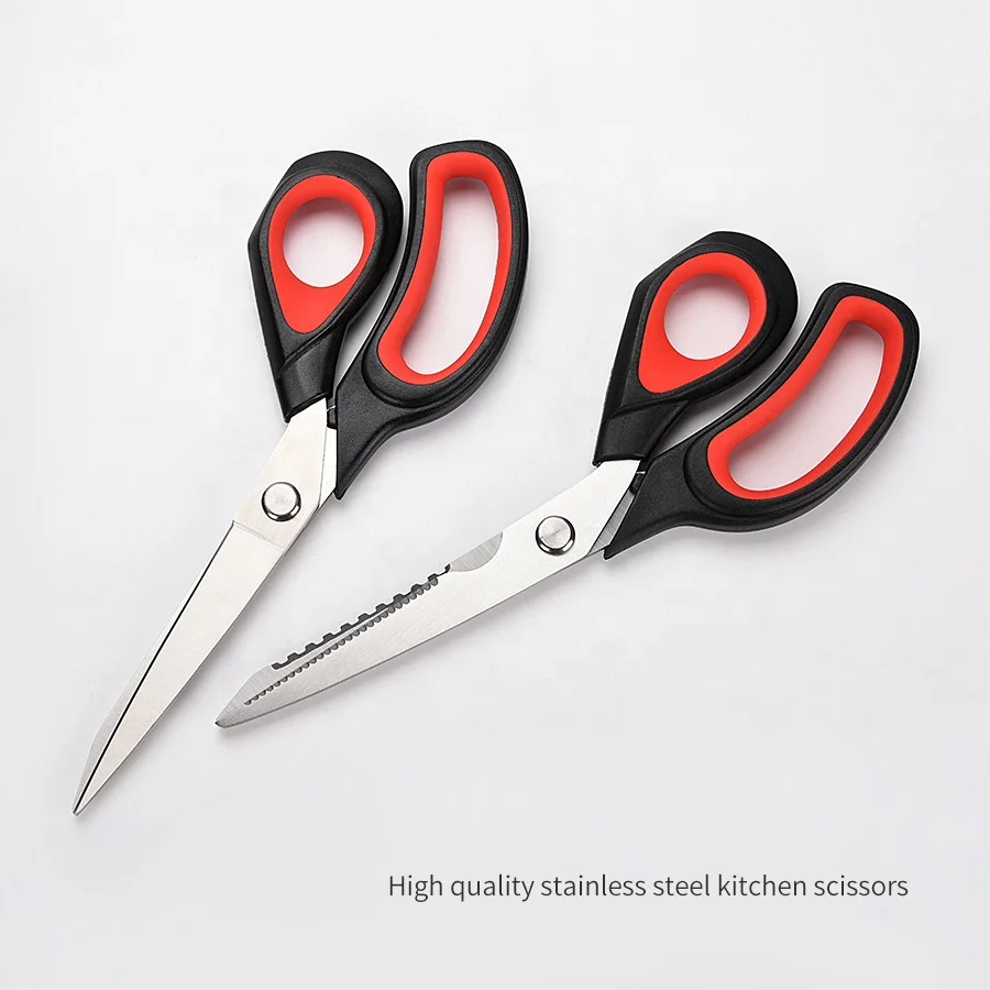 Multifunctional Corrosion Resistant Polished Stainless Steel Kitchen Household Scissors
