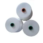 Raw white PV(T/R)50/50 {(15/1--60/1)+40D}spandex core spun yarn