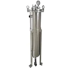 stainless steel sand bag cartridge tank water filter vessel activated carbon pressure filter vessel