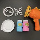 Bubble Toy Water Gun Children Square Snow Time Helicopter Shape Fan Function Blower Gun Soap Water Bubble Maker Toy