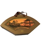 Customized Fanshaped Cake Box Mooncake Box Paper Board Cake Box Packaging