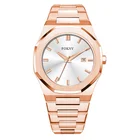 Custom Ultra Thin Rose Gold Miyota 2115 Quartz Original Mens Luxury D11 Milano Watch