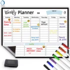 10.6-3 Magnet weekly planner paper magnetic dry erase weekly calendar for fridge