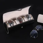 Custom Vintage men leather watch storage case box Organizer