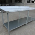 Table Popular Fashion Stainless Steel Work Table 1-tier/2-tier Work Table