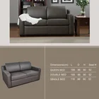 Leather Furniture Genuine Leather Sofa Cum Bed With Storage Patchwork Sofa Livingroom Furniture Dual-purpose