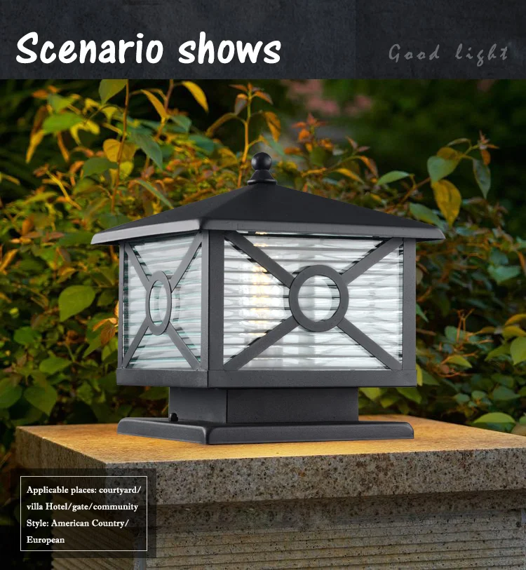 Landscape Lawn Garden Decorative Outdoor Waterproof High Power Pillar Lights