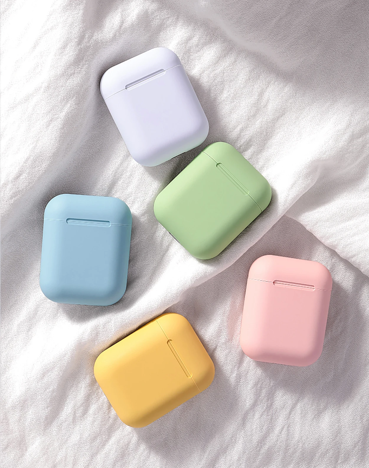Macaron Headphone Inpods 12 i12 Frosted Matte Touch Feeling Tws Wireless Earphone For iPhone 11 Pro Android Earbuds Stereo - ANKUX.COM