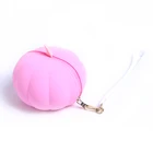 Cheap Coin Wholesale Cheap Price Pumpkin Shape Silicone Coin Purse With Zipper