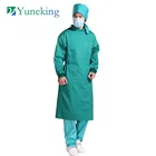 Wholesale High Quality Cotton Hospital Medical Operating Room Doctor Green Workwear Reusable Surgical Gown