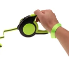 New style safety anti-bite hand free reflective pet dog retractable leash