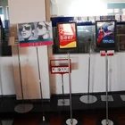 Acrylic Board Metal Pedestal Floor stand Poster Sign Display Holder Stands