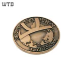 Custom gold silver copper bronze zinc alloy 3d metal challenge coin without color