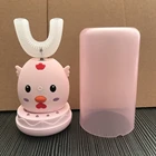 Electric U Shaped 360 Degree Wireless Cartoon Cute Chick Charger Disinfect Children's Electric Toothbrush