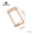 Excellent quality light gold 16.78*30.6mm metal square ring of bag metal parts in Guangzhou