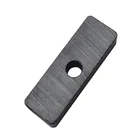 Block ferrite magnet with a hole in the middle F19.2x6.5x3mm