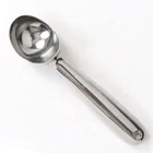 75mm 100% compostable eco-friendly biodegradable aluminium alloy die casting gelato ice cream spoon