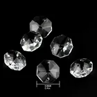 Graphic Customization High-Quality Transparent Crystal 2 Holes For Chandelier Prism Octagonal Beads