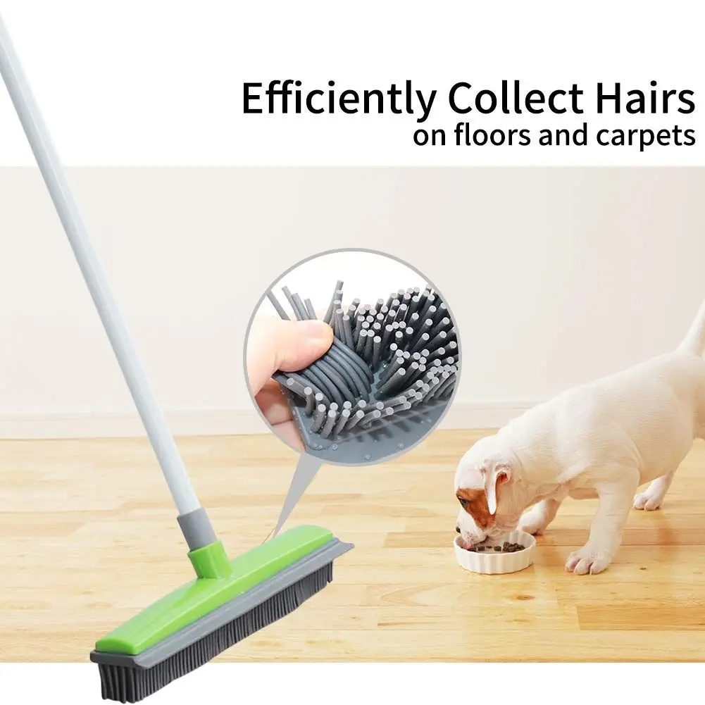 Pet House Carpet Windows Cleaning Long Push Floor Sweeper Telescopic Bristles Rubber Plastic Brush Brooms