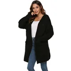 Knitted Coat Knittedknitted Winter Coat Women 2020 Winter New Knitted Twist Hooded Sweater Clothes Women Coat