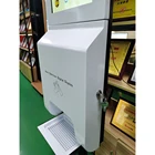 outdoor waterproof lcd display hand sanitizing dispenser with advertising display