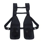 Universal Double Radio Shoulder Holster Chest Rig Harness Holder Bag Vest for for Two Way Radio Rescue Essentials