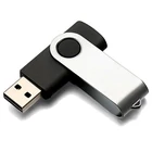 Promotional gifts mini rotating USB flash drive, CUSTOM COMPANY LOGO, 32gb, 64gb metal clip U Disk008 Factory Wholesale