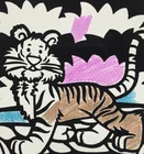 2019 kids promotion products fuzzy velvet art posters, coloring fuzzy arts