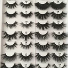 Private label handmade faux mink strip eyelashes vendor own brand with custom box 3d individual mink eyelashes
