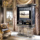 France Handmade Wood Carving Tv Stands In India Living Room